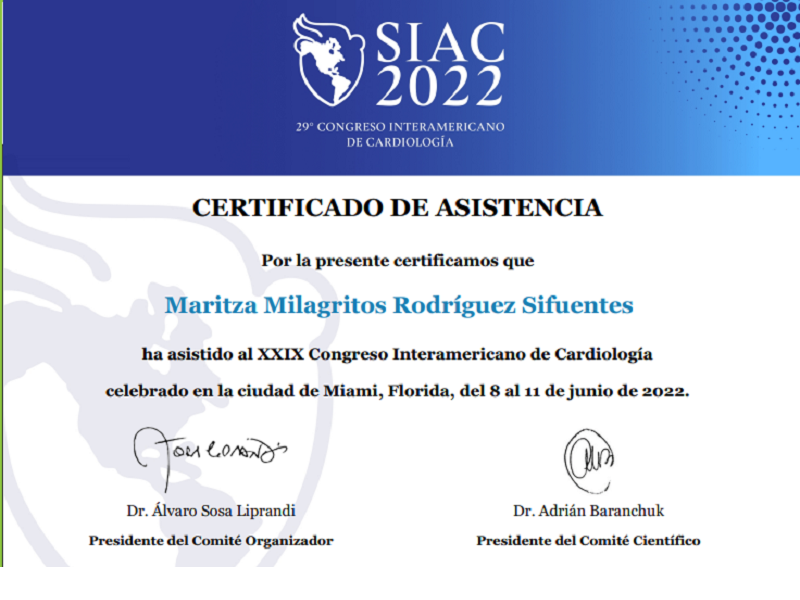 C .-SIAC 2022 CERTIFICADO DE ASISTENCIA